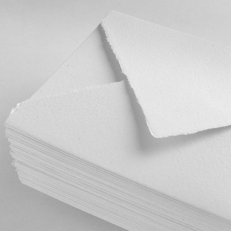 Büttenpapier Umschläge C5, weiß