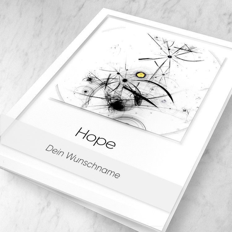 Kunstkarte "Hope" personalisierbar